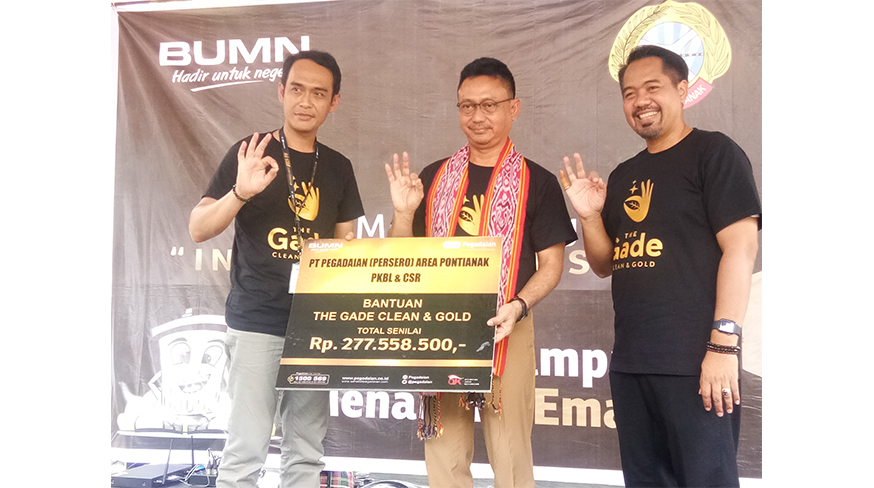 Kelola Sampah Jadi Emas, Pegadaian Pontianak Luncurkan Program The Gade Clean and Gold