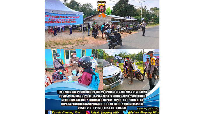 Bhabinkamtibmas Desa Telok Melano Berikan Himbauan Tentang Pencegahan Covid-19