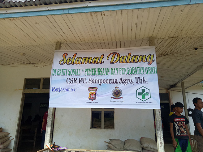 Hari Ini PT Sampoerna Agro Laksanakan Pengobatan Gratis di Desa Semuntik
