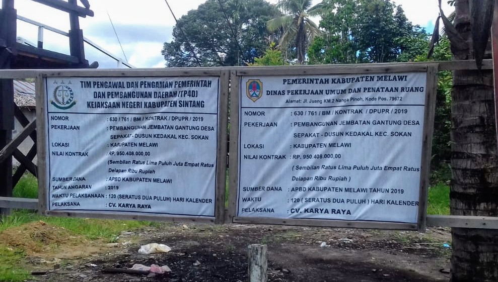 Sofian Tegaskan Peninjauan Jembatan Ambruk di Sokan Melawi Bukan Sebagai Tim TP4D