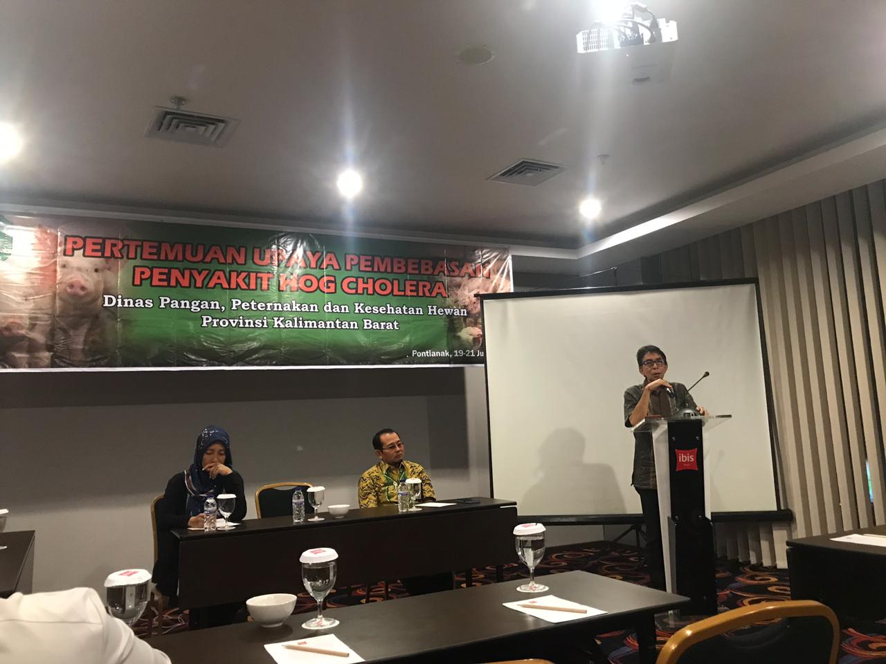 DPPKH Provinsi Kalbar Lakukan Pertemuan Upaya Pembebasan Penyakit Hog Cholera