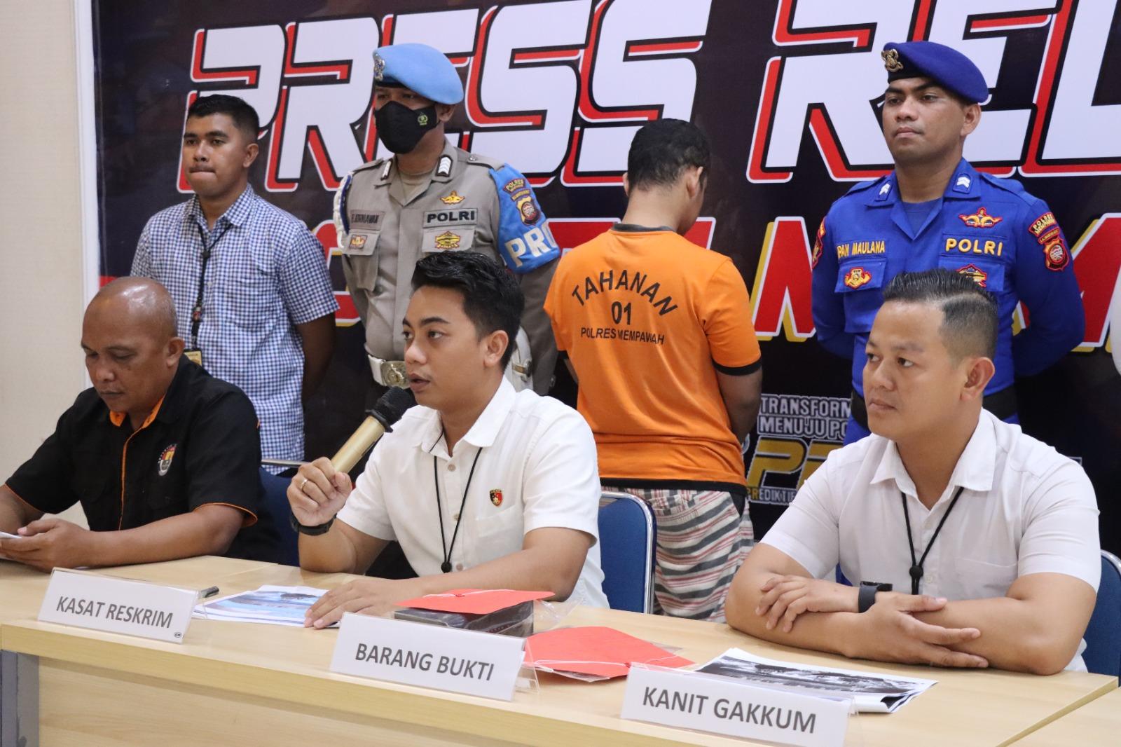 Mencuri HP di Perairan Wajok, Residivis Dibekuk Unit Gakkum Satpolairud Polres Mempawah