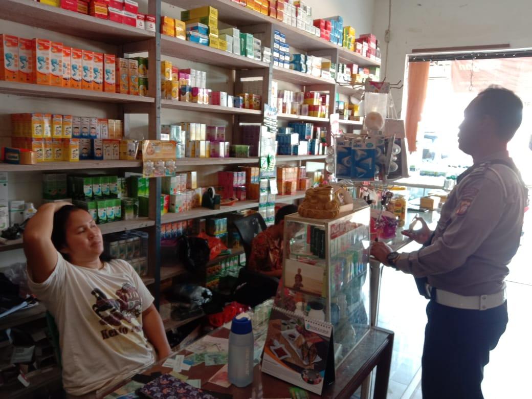 Cek Masker ke Sejumlah Toko, Kapolsek: Persedian Masker di Karangan Masih Ada