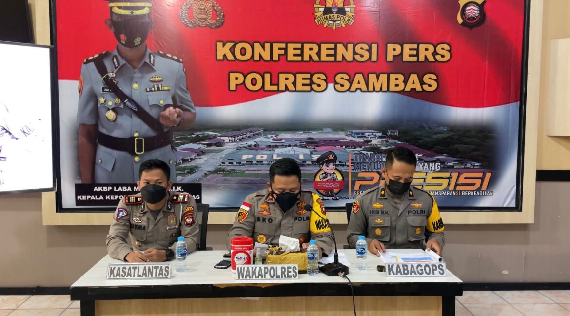 Polres Sambas Gelar Press Release Akhir Tahun 2021, Berikut Data Kasusnya