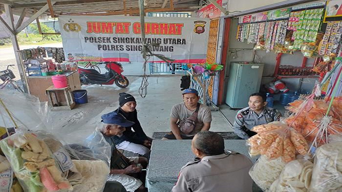 Ngopi Bersama Warga di Jumat Curhat Polsek Singkawang Utara
