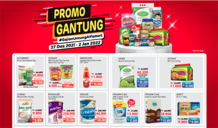 Promo Alfamart Hari Ini 28 Desember 2021, Diskon Spesial Tahun Baru Beras Susu hingga Deterjen Hemat
