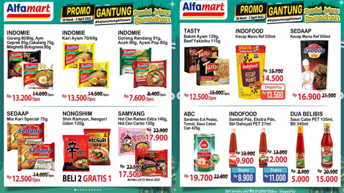 Promo Alfamart Hari Ini 30 Maret 2022, Spesial Jelang Ramadhan Ada Diskon Beras Rp 51.900 - 56.900