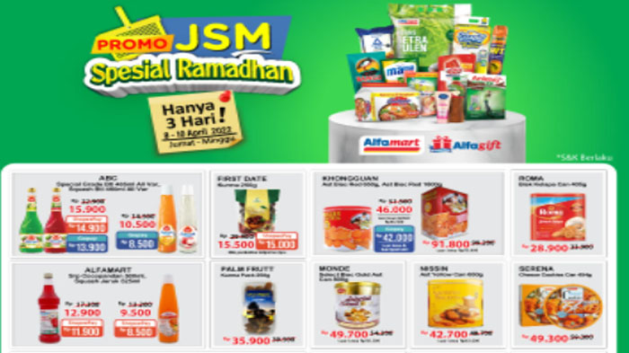 Promo JSM Alfamart 10 April 2022 Spesial Ramadhan, Ada Diskon Minyak Goreng Mulai Rp 46.600 - 47.700