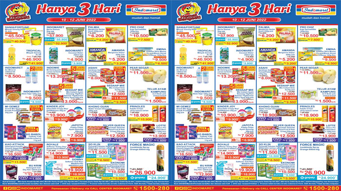 Promo JSM Indomaret 12 Juni 2022, Harga Spesial Minyak Goreng hingga Diskon Popok Bayi Deterjen