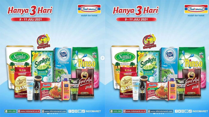 PROMO JSM INDOMARET Hari Ini 11 Juli 2021, Diskon Beras Minyak Goreng hingga Popok Bayi