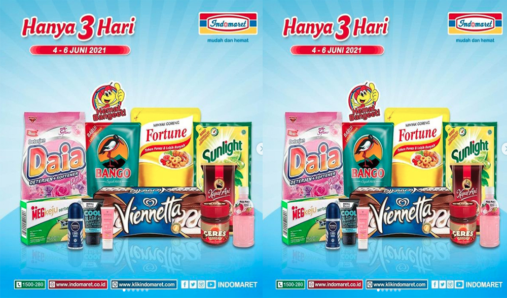 PROMO JSM INDOMARET Hari Ini Minggu 13 Juni 2021, Minyak Goreng Beras Margarine Susu Lebih Hemat