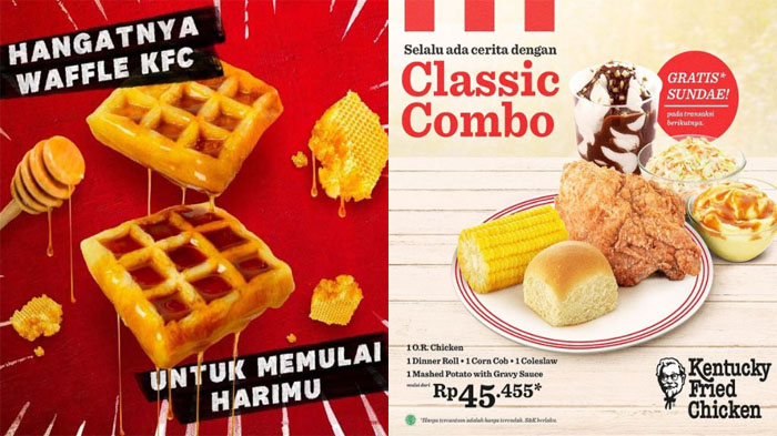 PROMO KFC Terbaru Hari Ini 9 Juli 2021, Nikmati Hangatnya Waffle KFC & Classic Combo Mulai Rp 45.455