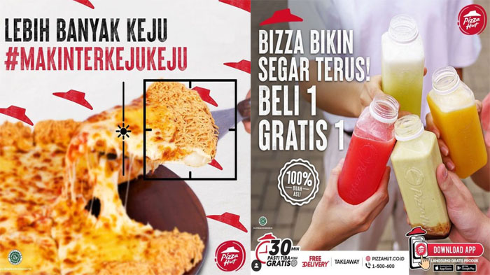 PROMO PIZZA HUT Hari Ini 13 November 2021, Beli 1 Gratis 1 Jus & Stuffed Crust dengan Crispy Cheese