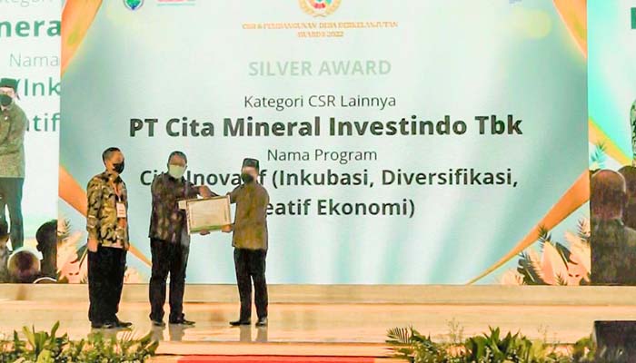 PT CMI Raih Penghargaan Silver dalam CSR & Pengembangan Desa Berkelanjutan Awards 2022