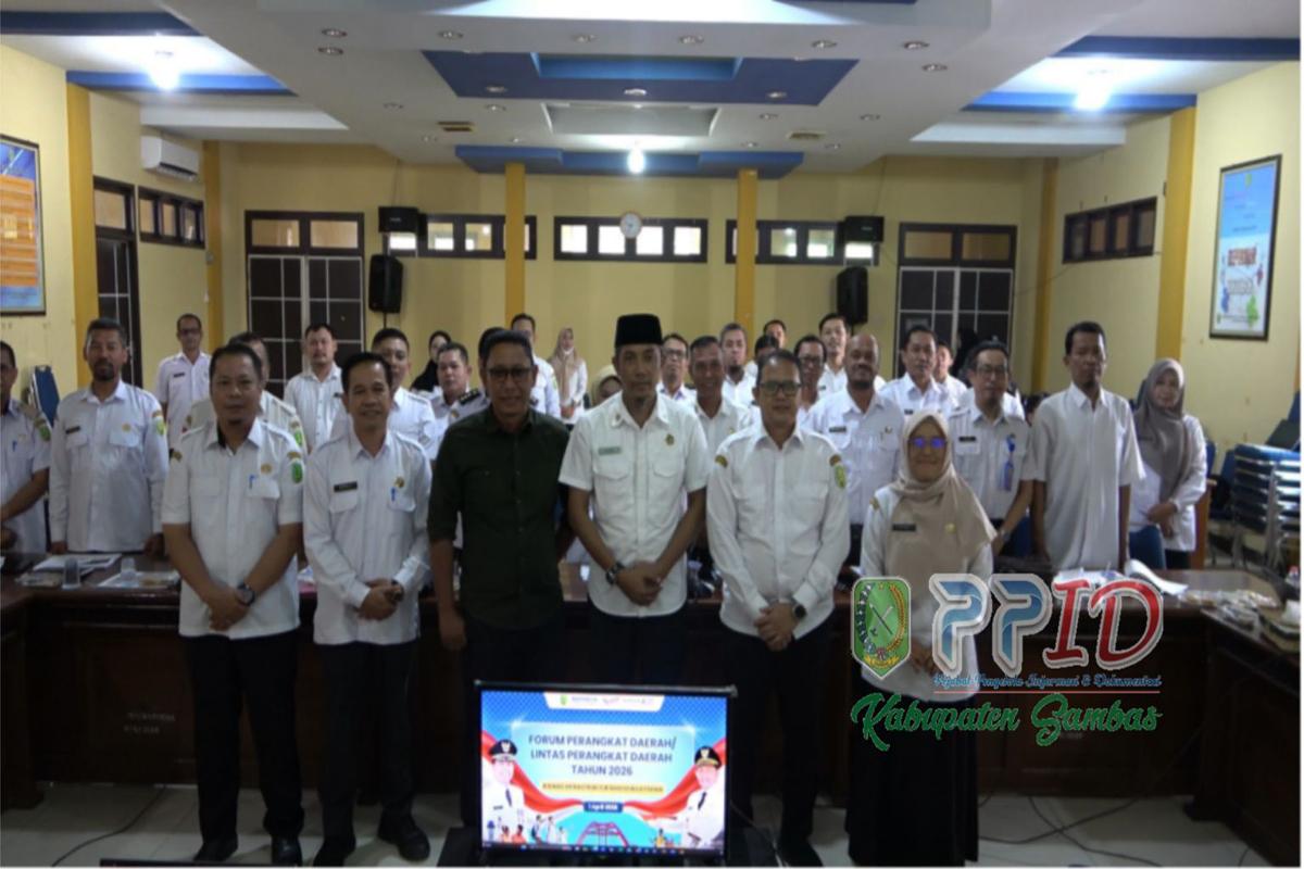 Pemkab Sambas Gelar Forum OPD, Asisten Setda Sambas Minta Susun RKPD Terukur
