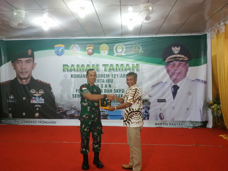Ramah Tamah Danrem 121/ABW dengan Forkopimda dan SKPD Kabupaten Ketapang