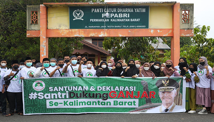 Dukungan Santri untuk Ganjar Pranowo Mengalir Hingga Kalimantan Barat