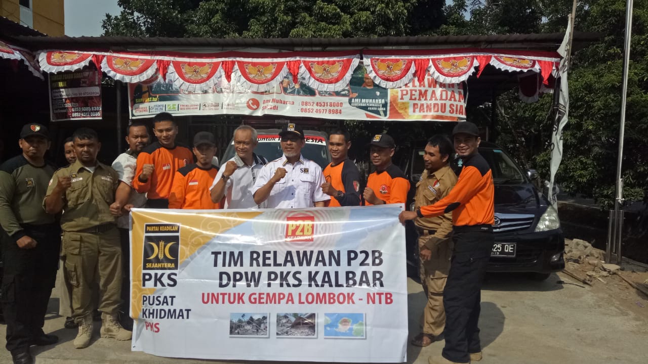 Bantu Korban Gempa, PKS Kalbar Kirim Sukarelawan ke Lombok