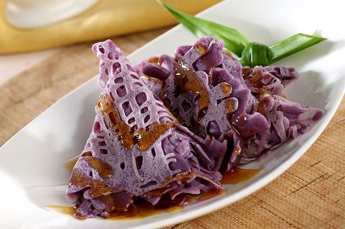 Resep Roti Jala Ubi Saus Karamel, Sekali Gigit Langsung Menyeruak di Mulut