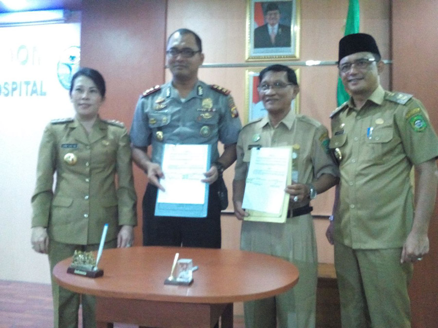 Polres Singkawang dan RSUD Abdul Aziz MoU Pengolahan Limbah