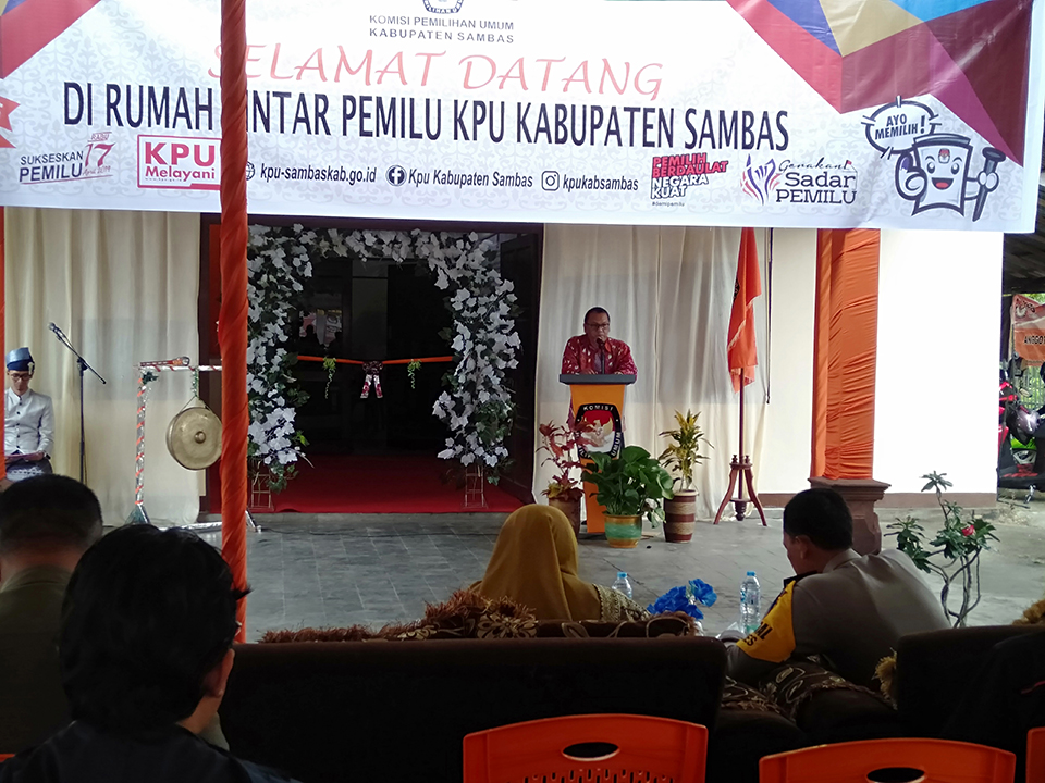 KPU Sambas Resmikan Rumah Pintar Pemilu
