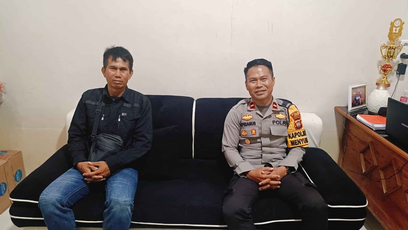 Kapolsek IPDA Aprianus Sabari TampeSilahturahmi ke Tokoh Masyarakat Jelang Pilkada 2024