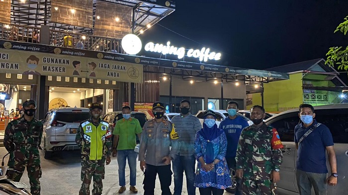 Satgas Covid-19 Kecamatan Mempawah Hilir Lakukan Operasi Prokes