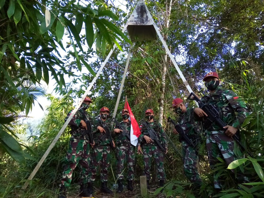 Apresiasi Langkah Satgas Yonif R-641 Patroli Jalur Tidak Resmi Sepanjang Perbatasan RI-Malaysia
