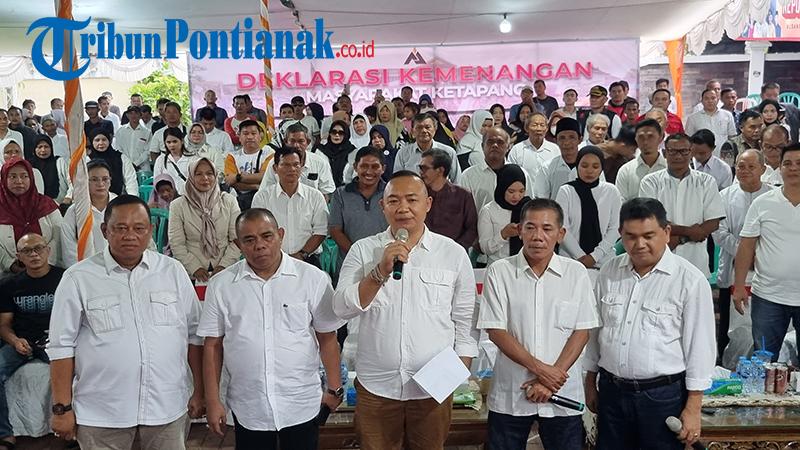 Klaim Unggul Hasil Hitung Cepat, Paslon Alex-Jamhuri Deklarasi Kemenangan untuk Masyarakat Ketapang