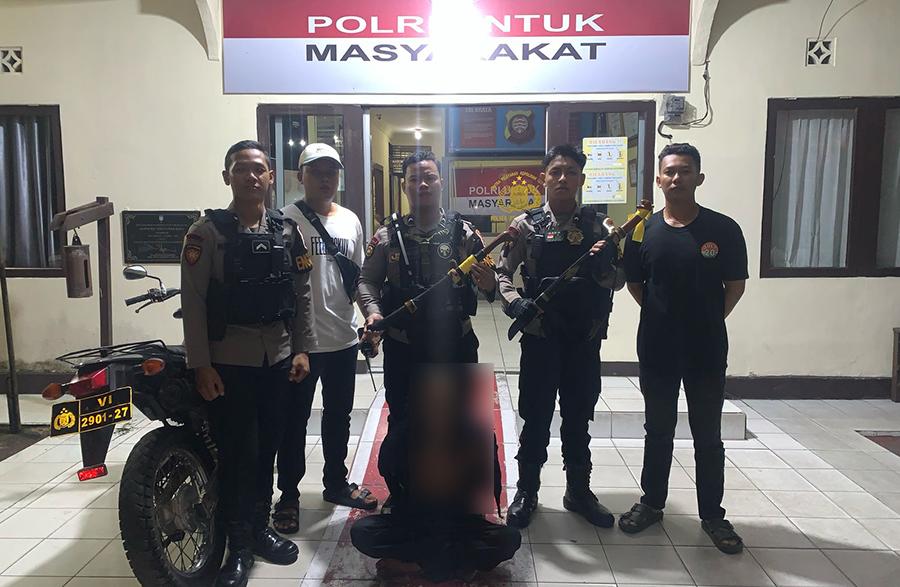 Tindaklanjuti Laporan Warga ada Ganguan Keamanan, Satu Orang Diamankan Enggang Polresta Pontianak