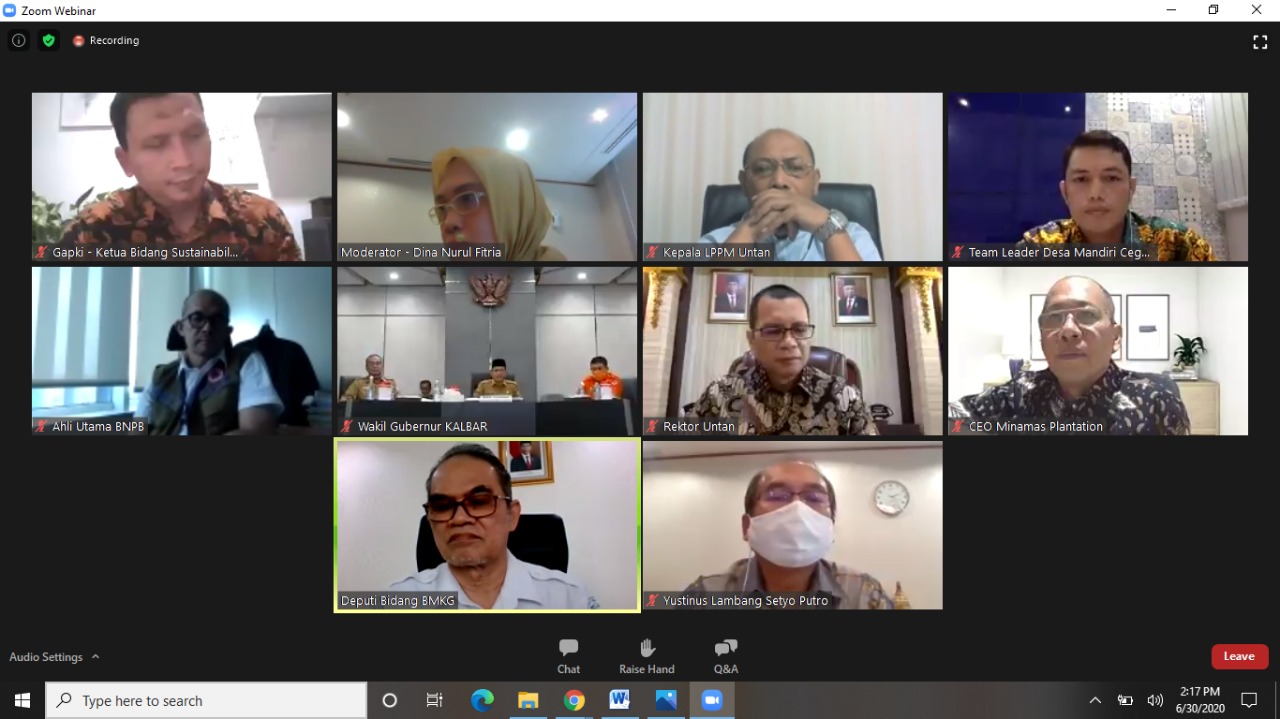 Siapkan Pedoman Pencegahan Karhutla Berbasis Masyarakat, Minamas Plantation Gandeng Untan