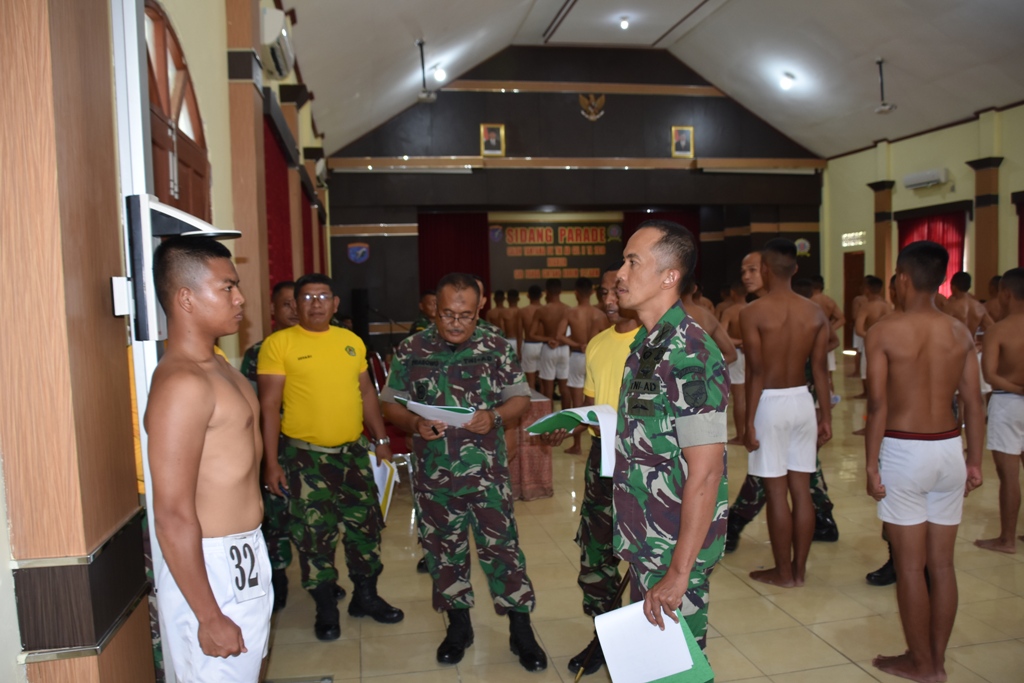 Korem 121/ABW Gelar Sidang Parade Cata PK TNI AD Gelombang II Reguler TA 2018