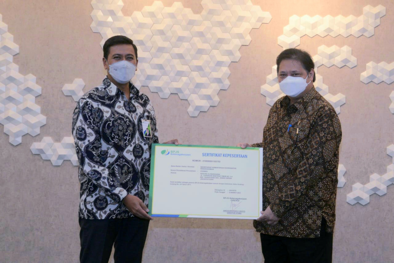 Sambut Inpres Jamsostek, Menko Perekonomian Dorong Perlindungan Penerima KUR Kecil