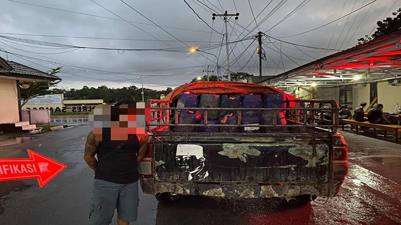 Diduga Jual Solar ke H, Pria Insial S Ditangkap Polisi di Bekut Sambas