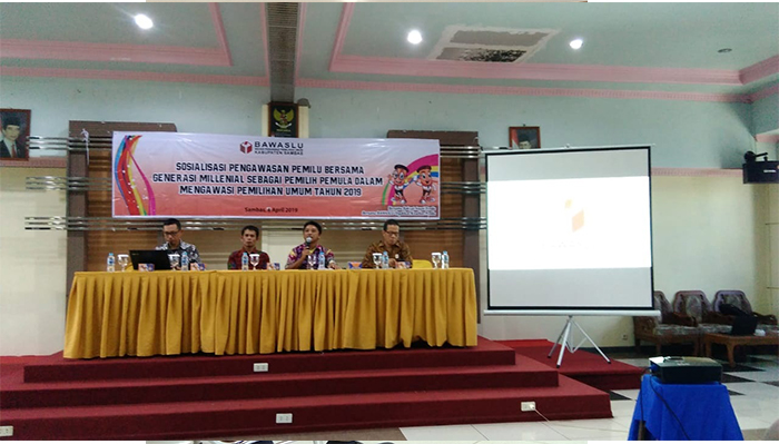 Bawaslu Sambas Ajak Milenial Awasi Pemilu