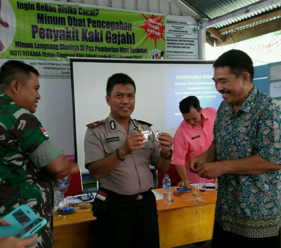 Puskesmas Nanga Mau Sosialisasikan Obat Pencegahan Kaki Gajah