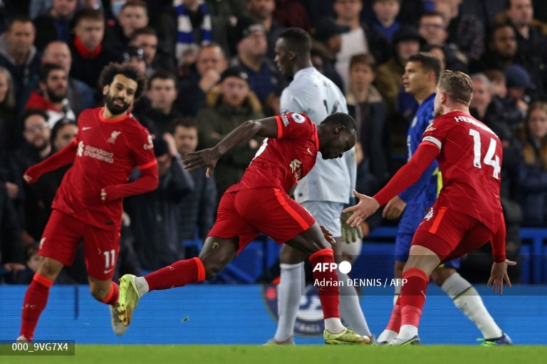 Skor Sementara Chelsea vs Liverpool, Sadio Mane Cetak Gol Bawa Liverpool Unggul