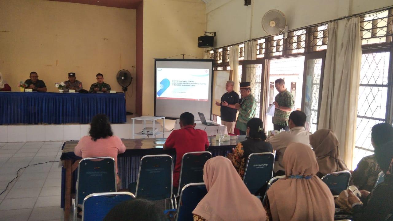 Kanit Binmas Polsek Singkawang Timur Hadiri Rapat Tim Audit Kasus Stunting di Singkawang Timur