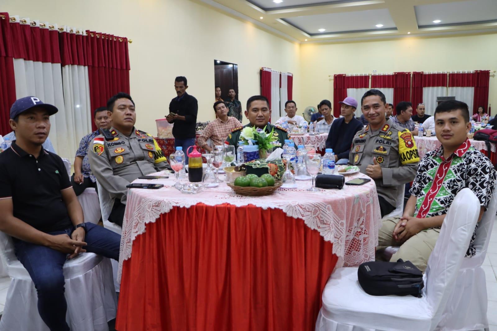 Silaturahmi Dandim 1204/Sanggau dan Kapolres Sanggau dengan Wartawan Kabupaten Sanggau