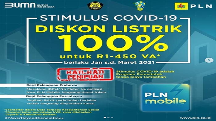 SUBSIDI TERBATAS - Jadwal Klaim Token Listrik Gratis Februari 2021 dan Cara Baru Dapat Pulsa Listrik