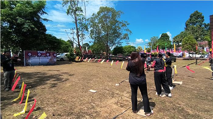 Lomba Menyumpit Ramaikan Gawai Dayak Nosu Minu XXII, Warisan Leluhur yang Terus Dijaga di Sanggau - Tribunpontianak.co.id