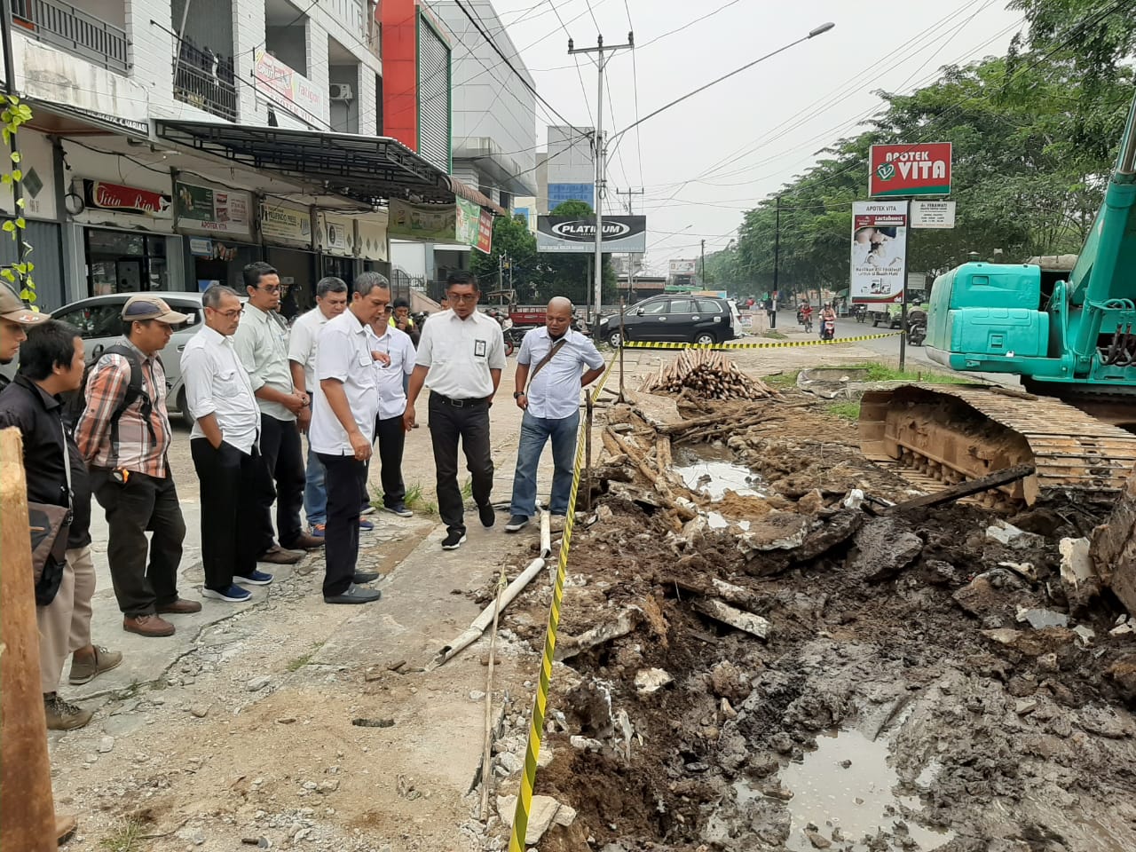 Proyek Pelebarkan Jalan Sungai Jawi Berlanjut, Camat Pastikan Dukungan Warga