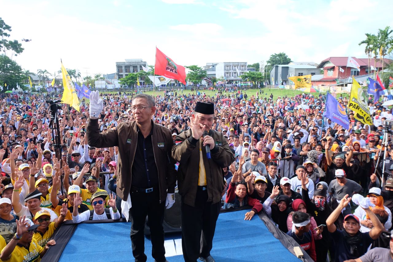 Kampanye di Sambas, Jika Terpilih Paslon Midji-Norsan Gratiskan SMA dan Sekolah Kejuruan