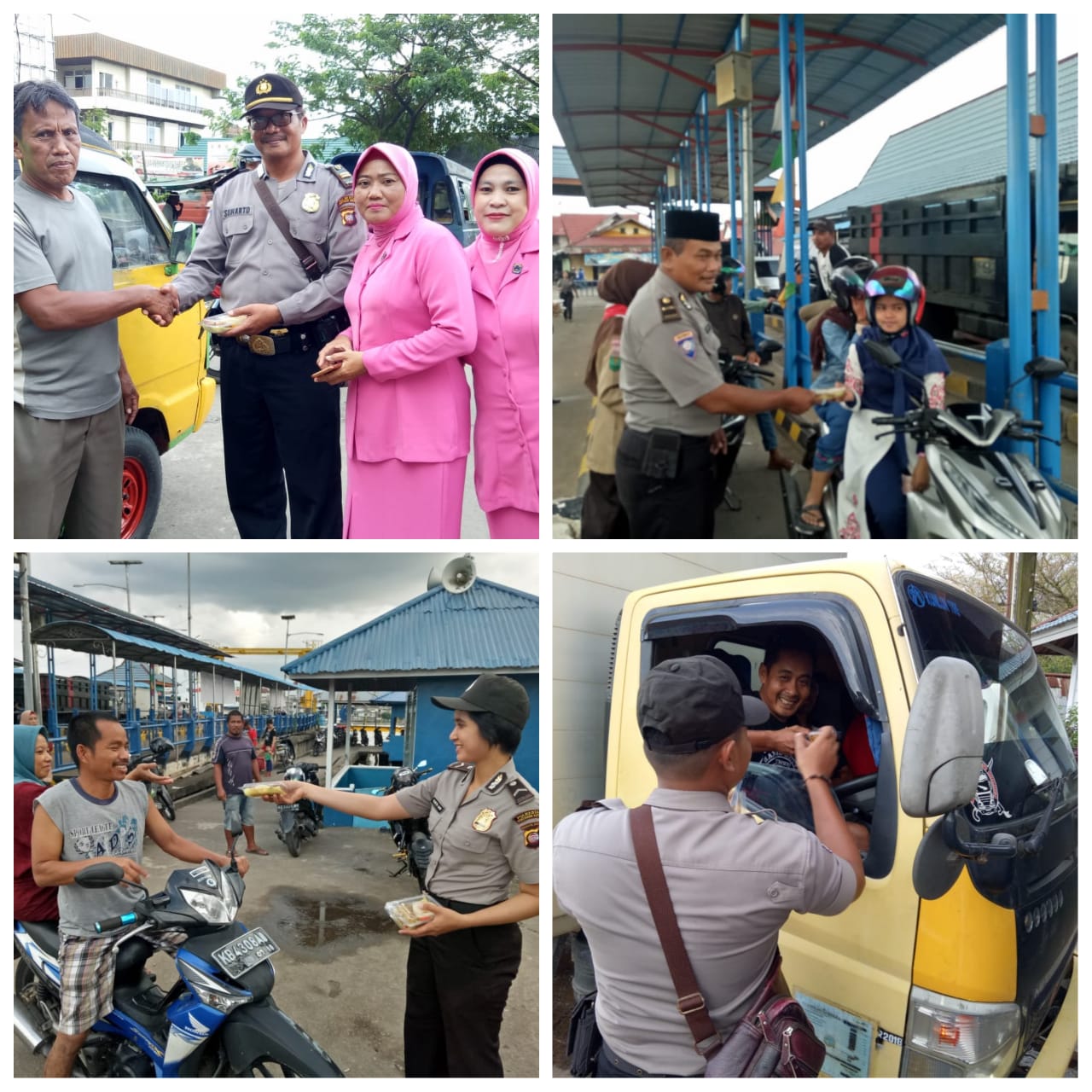 Hapus Stigma Negatif Terhadap Institusi Polri, Polsek Pontianak Utara-Bhayangkari Bagi-bagi Takjil