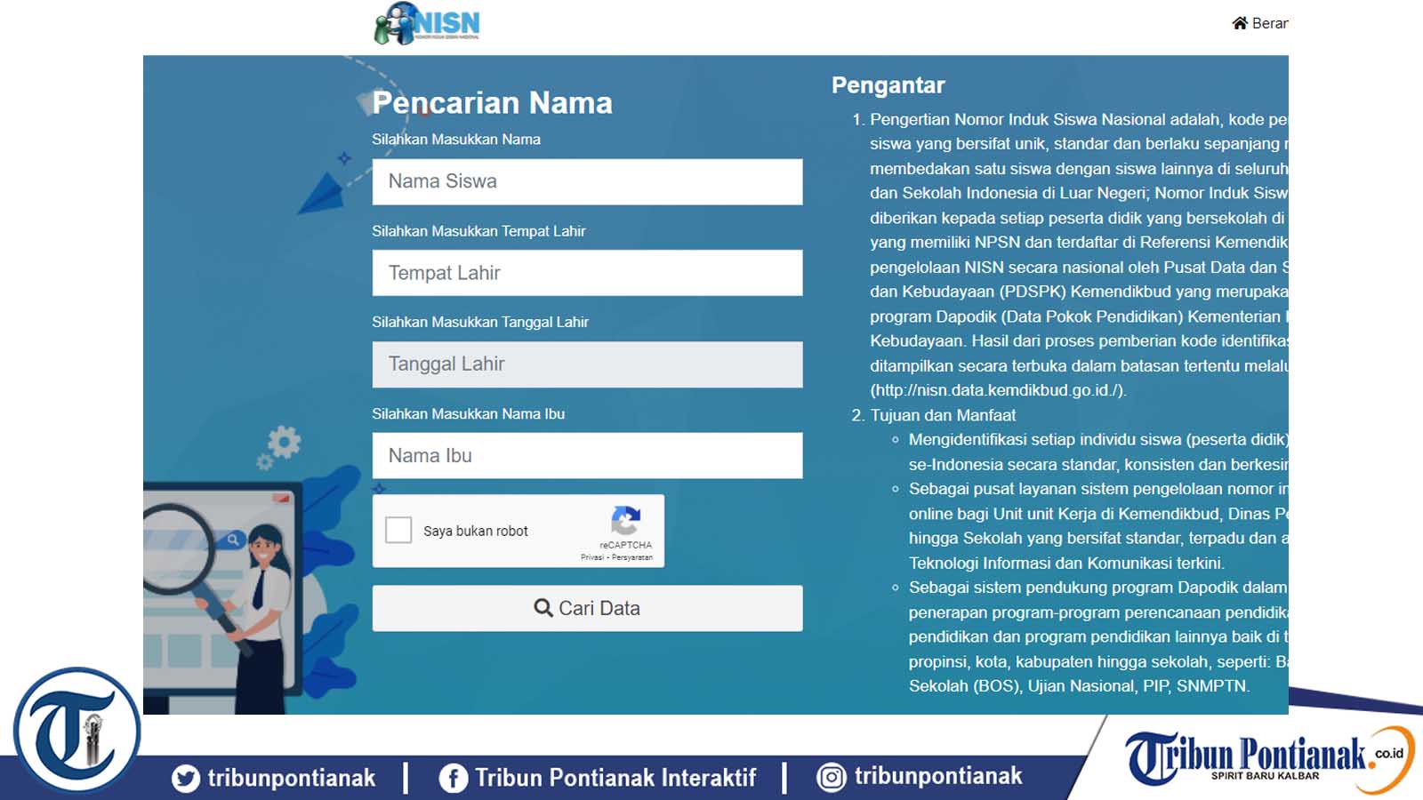 Cara Cek NISN Siswa Online untuk Buat Akun LTMPT Daftar SNMPTN 2022