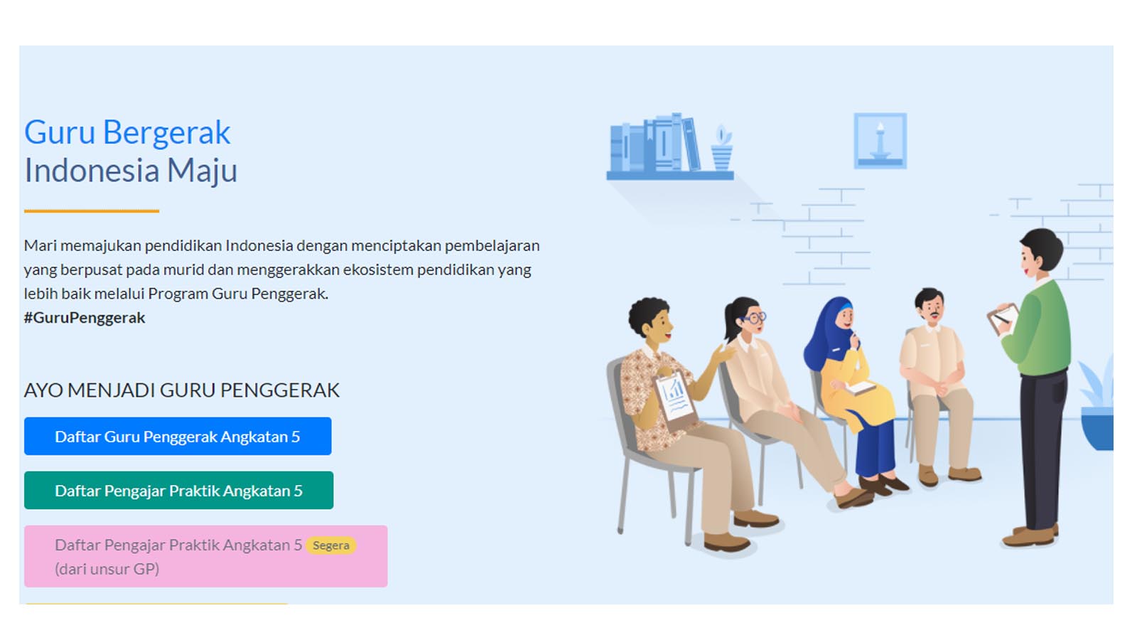 Cara Daftar Guru Penggerak Kemendikbud Angkatan 5 Paling Lambat Jumat 5 November 2021