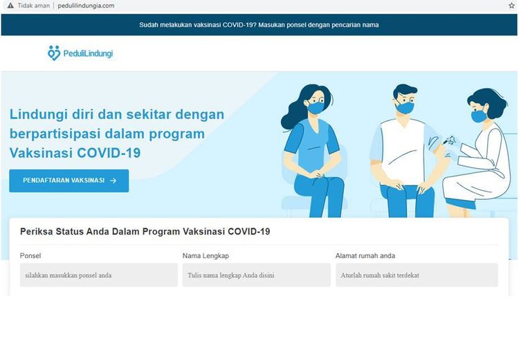 Waspada Peduli Lindungi Palsu untuk Cek Sertifikat Vaksin Covid-19