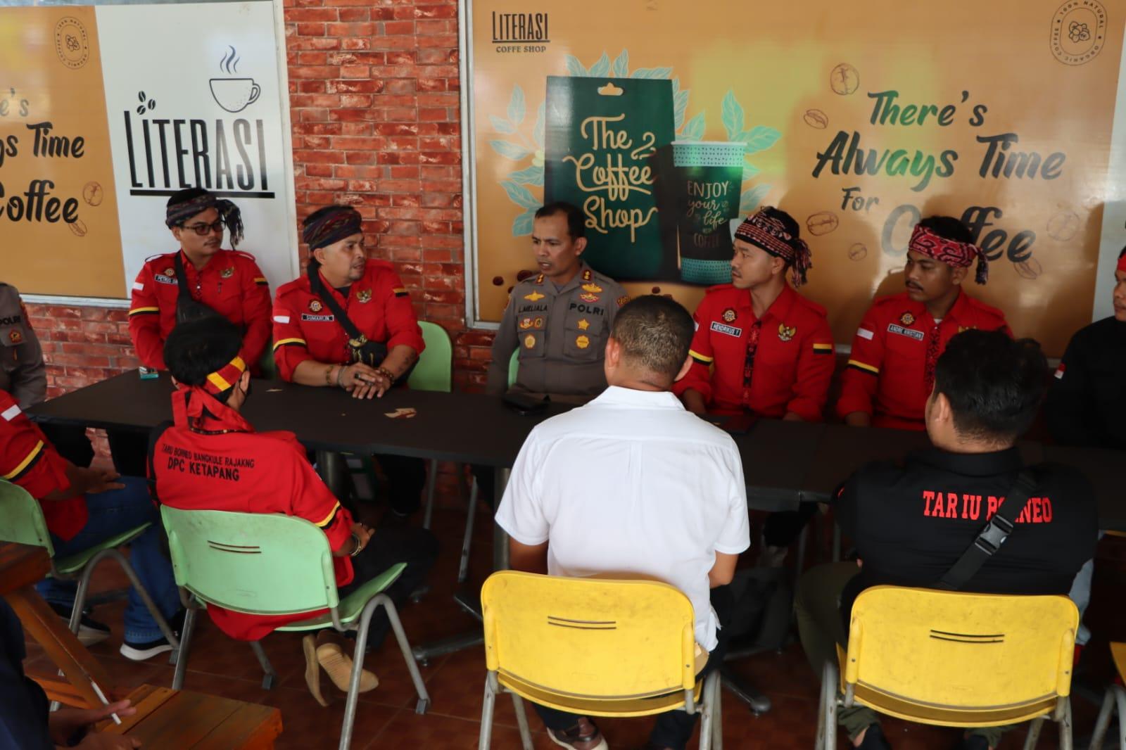 Polres Ketapang Gelar Jumat Curhat Bersama DPC TBBR Ketapang, Ajak Jaga Kamtibmas