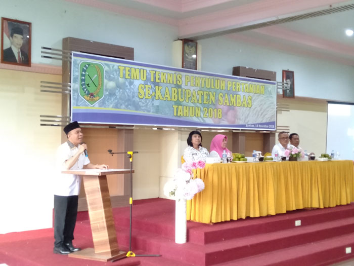 Pertemuan Penyuluh Se-Kabupaten Sambas, Bupati Atbah Harapkan Pertanian Sambas Seperti di Jepang