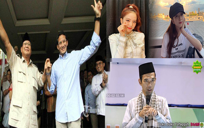 TERPOPULER - Kemungkinan Prabowo - Sandi Menang, Jisoo BLACKPINK, hingga Ustaz Abdul Somad